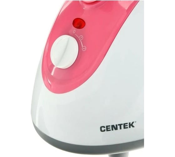 Отпариватель Centek CT-2371 (бел/роз) 1800Вт, 1.7л, 30г/мин, керамика, вешалка, регулятор мощн. CT-2371 Pink