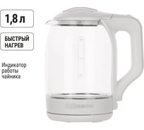 Электрический чайник TDM ELECTRIC Нептун, стекло, 1.8 л, 1800 Вт, белый SQ4001-0007