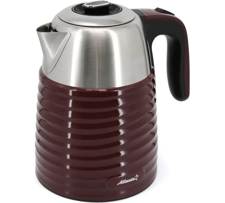 Электрический чайник Atlanta металлический ATH-2445 bordo