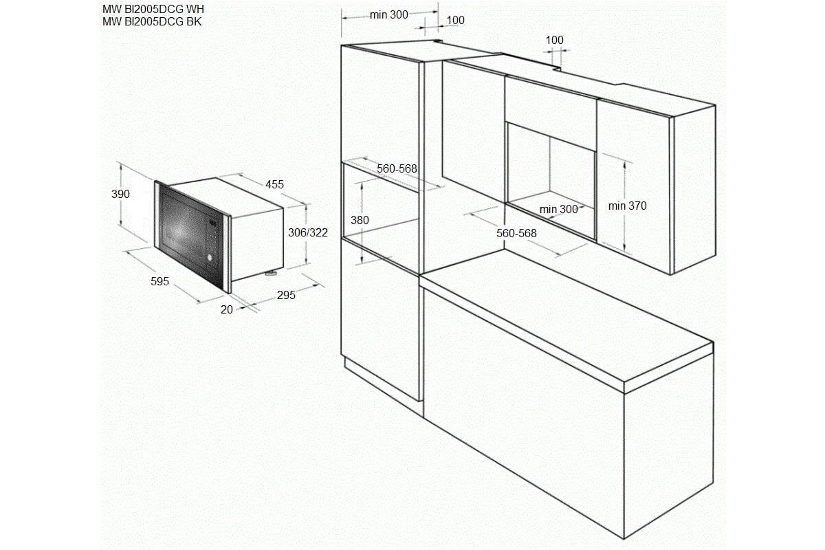 Микроволновая печь встраиваемая Gorenje bm171e2x