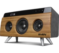 Домашняя аудиосистема SVEN АС HA-930, бамбук 30 Вт, Bluetooth, FM, USB, LED-дисплей, 2200мАч SV-019068