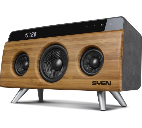 Домашняя аудиосистема SVEN АС HA-930, бамбук 30 Вт, Bluetooth, FM, USB, LED-дисплей, 2200мАч SV-019068 1