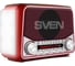 Радиоприёмник SVEN АС SRP-525 красный, 3 Вт, FM/AM/SW, USB, microSD, фонарь, встроенный аккумулятор SV-017163 3