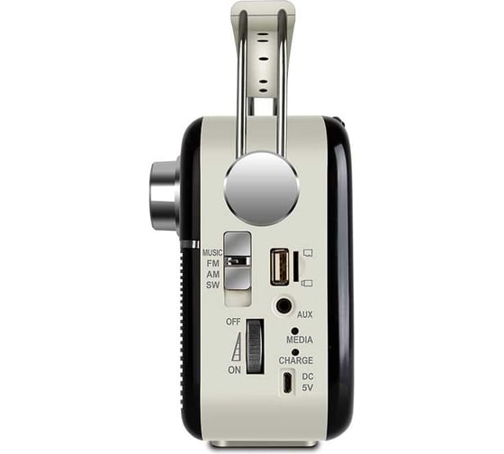 Радиоприёмник SVEN АС SRP-500 черный, 3 Вт, Bluetooth, FM/AM/SW, USB, microSD, AUX, встроенный аккумулятор SV-020415