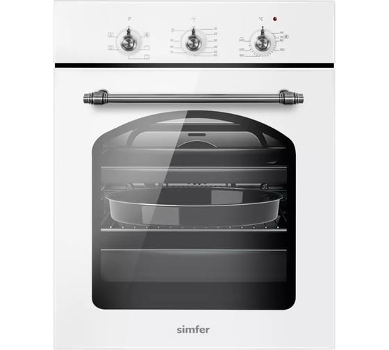 Электрическая встраиваемая духовка SImfer 5 режимов работы, конвекция B4EW16017