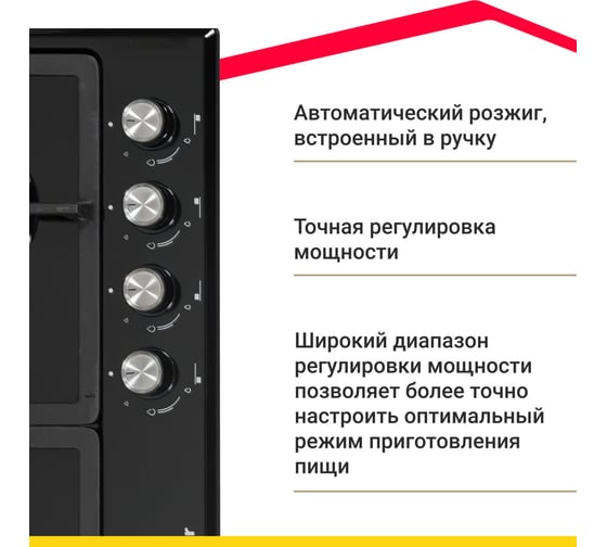 Газовая варочная поверхность SImfer H60V41B522