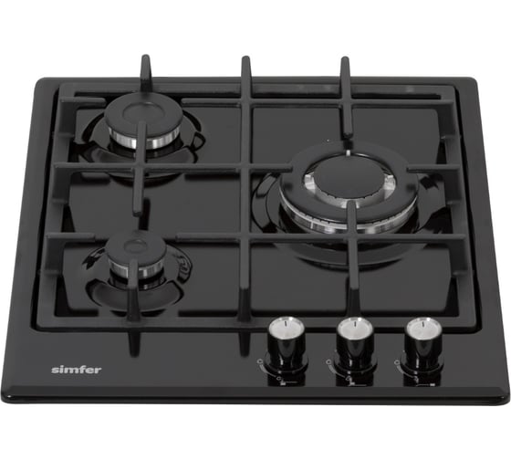 Газовая варочная поверхность SImfer газ-контроль, чугунные решетки H45V35B501