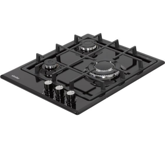 Газовая варочная поверхность SImfer газ-контроль, чугунные решетки H45V35B501