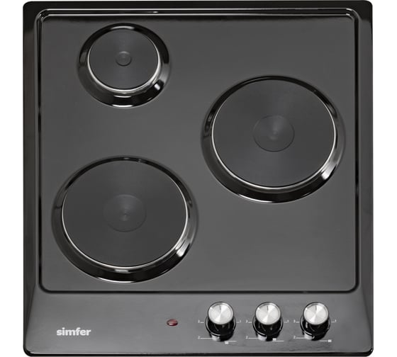 Электрическая варочная панель SImfer 3 конфорки, нержавеющая сталь H45E03B016