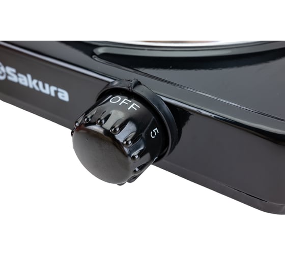 Электрическая плитка Sakura ПЭ-09 1500 Вт, 185 мм, 1 конфорка/диск, белый РТ-00042655