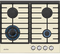 Газовая варочная поверхность SImfer с газ-контролем, закаленное стекло H60H41J522