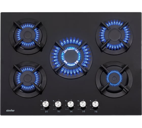 Газовая варочная поверхность SImfer газ-контроль, wok конфорка H70N51B522