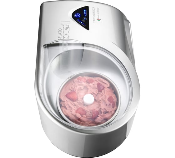 Мороженица с компрессором Nemox GELATO NXT1 L'AUTOMATICA ГазR290a цвет серебро, прямой привод, чаша нержавеющая сталь, объем 1.7 л 220-240V50-60Hz150W 003A600960R00 003A600960R01