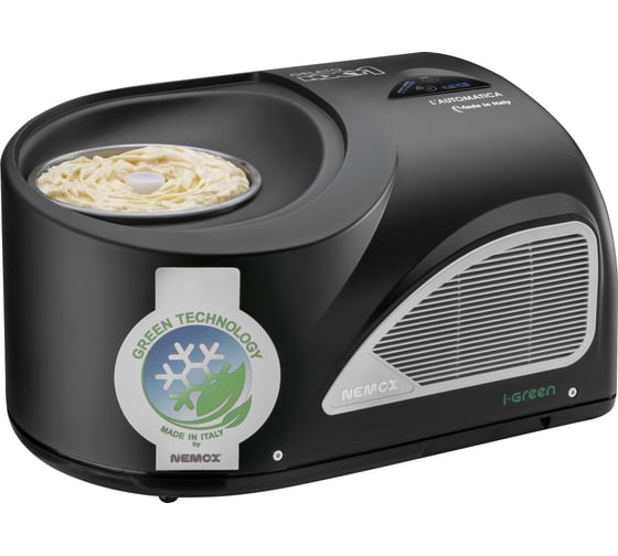 Мороженица с компрессором Nemox GELATO NXT1 L'AUTOMATICA цвет черный, прямой привод, газ R290a, чаша нержавеющая сталь, объем 1.7 л, 220-240 V, 50-60 Hz, 150 W 003A600990R00