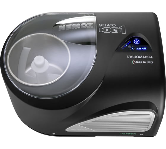 Мороженица с компрессором Nemox GELATO NXT1 L'AUTOMATICA цвет черный, прямой привод, газ R290a, чаша нержавеющая сталь, объем 1.7 л, 220-240 V, 50-60 Hz, 150 W 003A600990R00