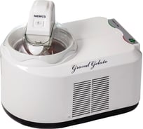 Мороженица с компрессором Nemox GRAND GELATO Clear 220-240 V, 50 Hz, 140 W, корпус - пластик, цвет белый, объем 1.5 л, съемное алюминиевое ведро 0036500750R01