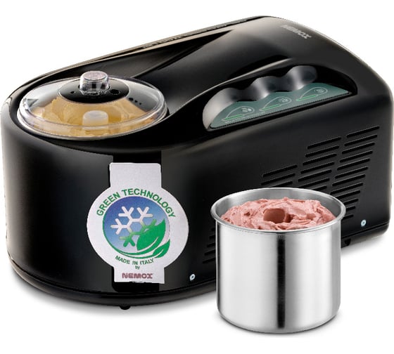 Мороженица Nemox GELATO PRO1700Up цвет черный, программируемая, алюминиевый корпус, прямой привод, газ R290a, объем 1.7 л, 220-240 V, 50-60 Hz, 150 W 003A600835R00 1
