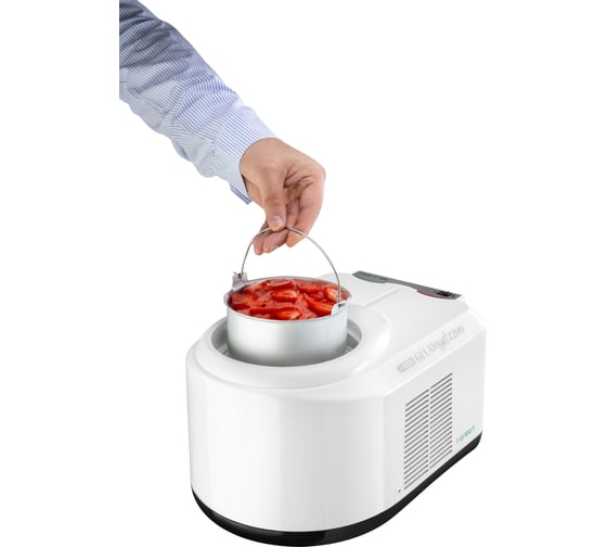 Мороженица с компрессором Nemox GELATO CHEF2200 i-Green корпус - пластик, цвет белый, объем 1.5 л, 220-240 V, 50 Hz, 110 W, газ R290a, съемное алюминиевое ведро 003A500270R00
