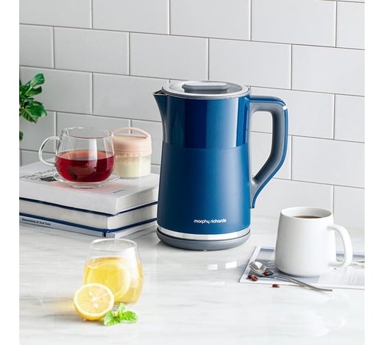 Электрический чайник с выбором температуры Morphy Richards harmony, синий MR6070B