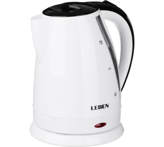 Электрический чайник LEBEN 1.8 л, 1500 Вт, 220-240 В, 50 Гц, пластик 291-083