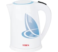 Электрический чайник LEBEN 1.8 л, 1850 Вт, скрытый нагревательный элемент, пластик, LED подсветка 475-124