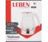 Электрический чайник LEBEN 1.7 л, 2200 Вт, стекло, белый пластик 291-089 9