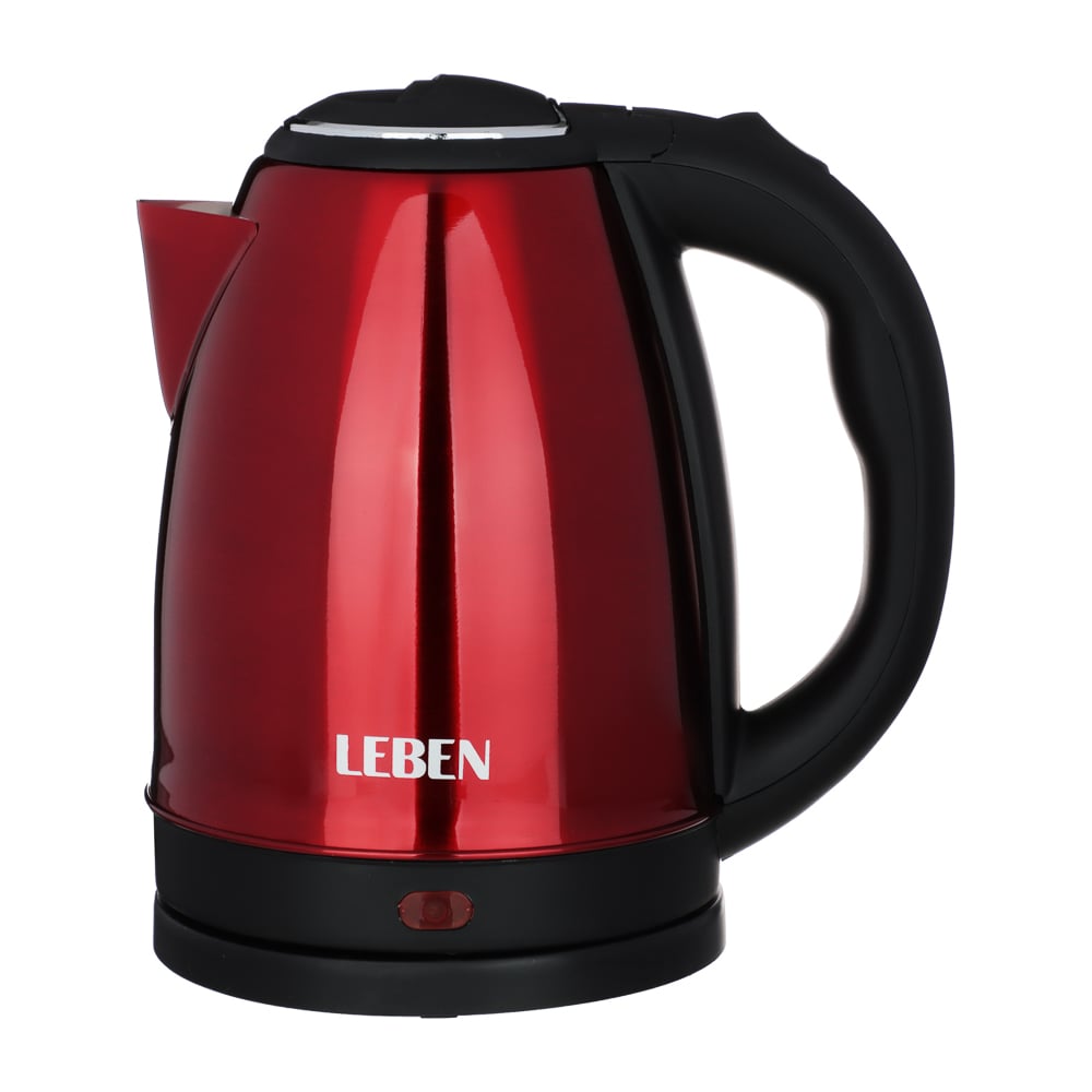 Электрический чайник LEBEN 1.8 л, 1500 Вт, нержавеющая сталь, 4 цвета ...