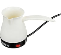 Электрическая турка LEBEN с выключателем 0.4 л, 700 Вт, молочный цвет, пластик 286-026