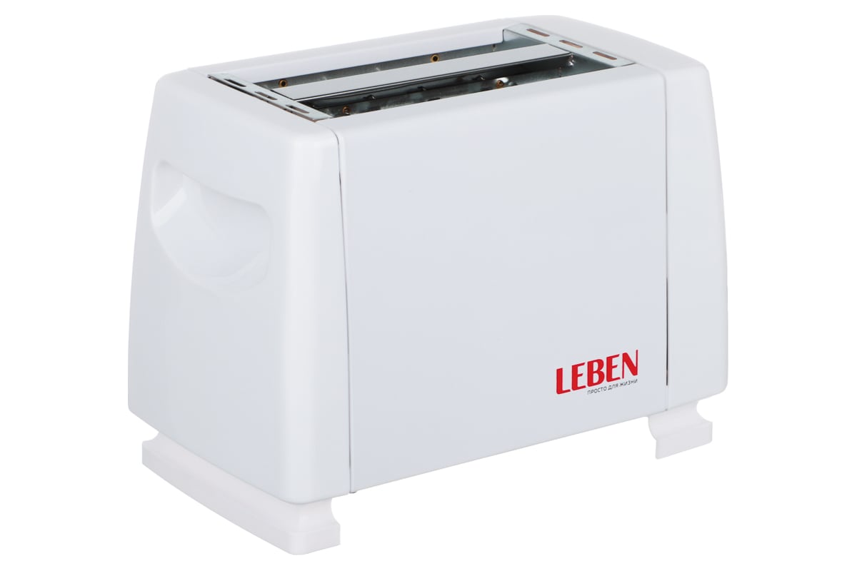 Тостер LEBEN 750 Вт, 2 отдела, функция выжигания фигурки на хлебе, 6 ...