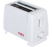 Тостер LEBEN 750 Вт, 2 отдела, функция выжигания фигурки на хлебе, 6 степеней поджарки HJT-016 475-151
