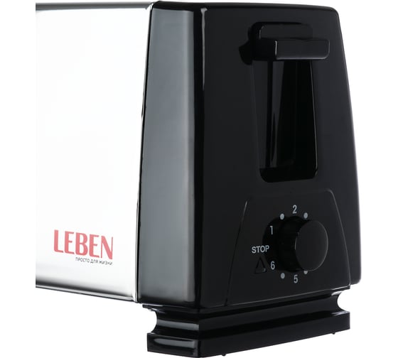 Тостер LEBEN 750 Вт, 2 отдела, 6 степеней поджарки HJT-016S 475-152