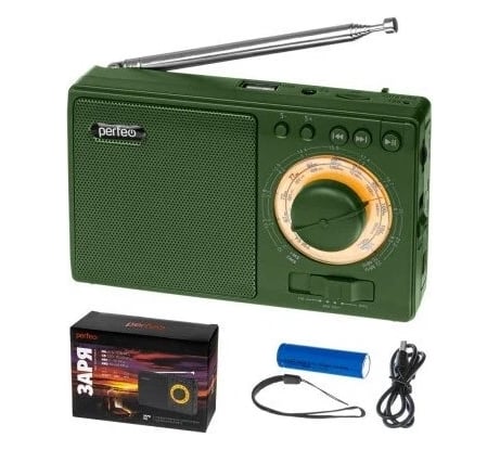 Радиоприемник PERFEO аналоговый, всеволновый ЗАРЯ 30015319
