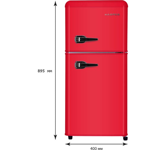 Холодильник Harper HRF-T120M RED NEW H00003474