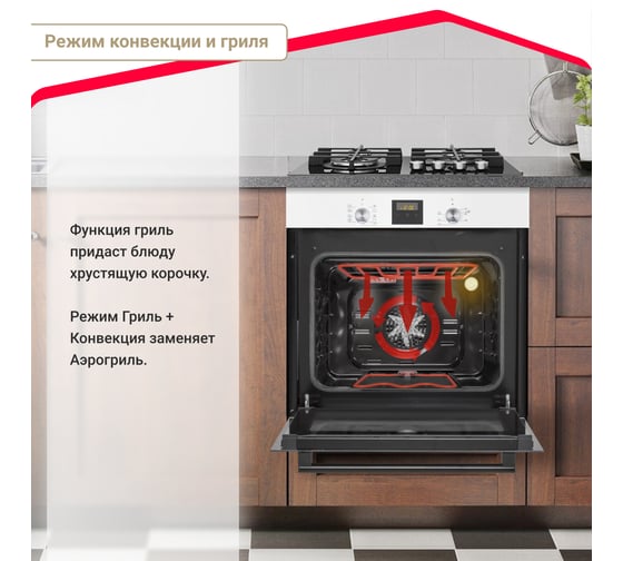 Электрический духовой шкаф SImfer 5 режимов работы B6EW56022