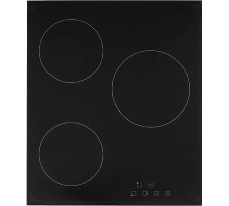 Электрическая варочная панель SImfer 9 уровней мощности, индикация остаточного тепла, черное стекло H45D13B011