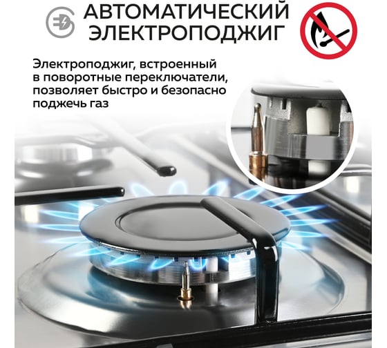 Варочная газовая встраиваемая панель GFGRIL GF-HBG104IN