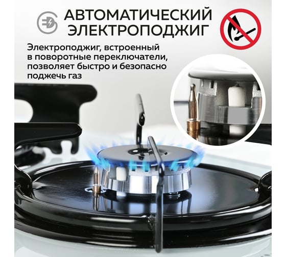 Варочная газовая встраиваемая панель GFGRIL GF-HBG102W