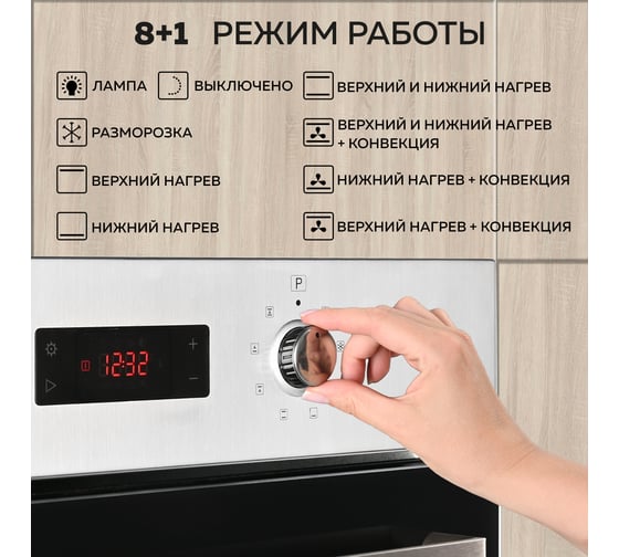 Электрический встраиваемый духовой шкаф GFGRIL GF-EO500IN