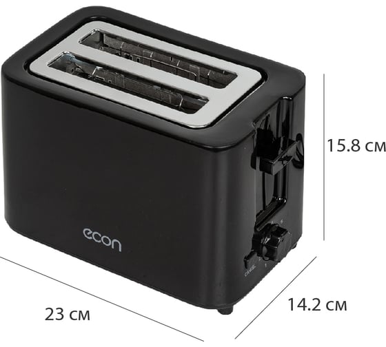 Тостер econ ECO-249TS black