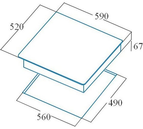 Электрическая варочная панель CATA tdg 6003 bk 08063407