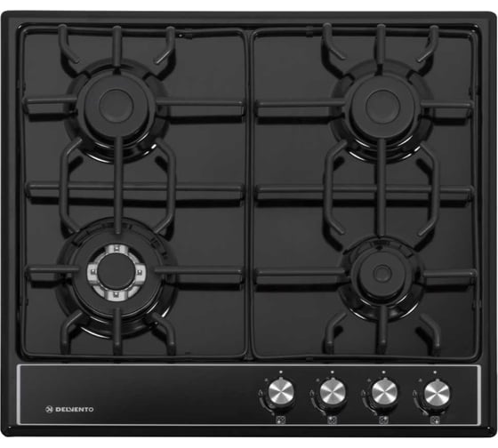 Металлическая газовая варочная панель Delvento grata 60 см V60V41B001 1