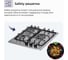 Металлическая газовая варочная панель Delvento grata 45 см V45V35M001 9