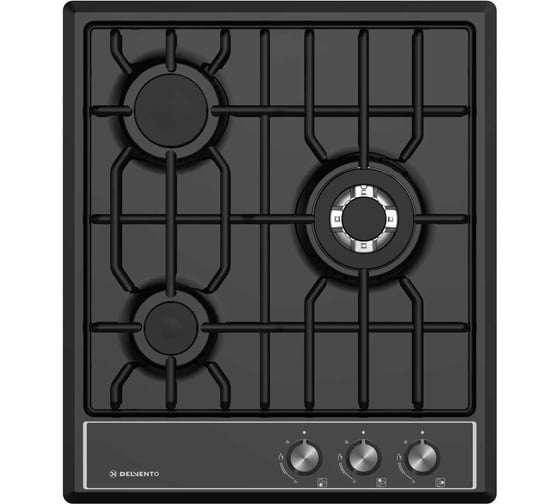 Металлическая газовая варочная панель Delvento grata 45 см V45V35B001 1
