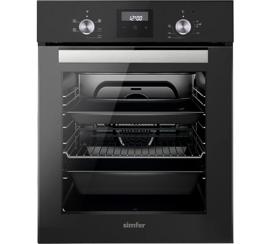 Электрический духовой шкаф SImfer 5 режимов работы, конвекция, утапливаемые переключатели B4EB56501