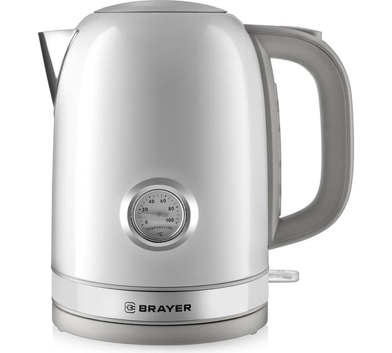 Электрический чайник BRAYER 1052BR 2200 Вт 1,7 л STRIX сталь окрашенная термометр BR1052