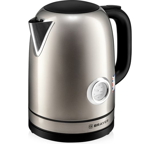 Электрический чайник BRAYER 1050BR 2200 Вт 1,7 л STRIX сталь окрашенная термометр BR1050