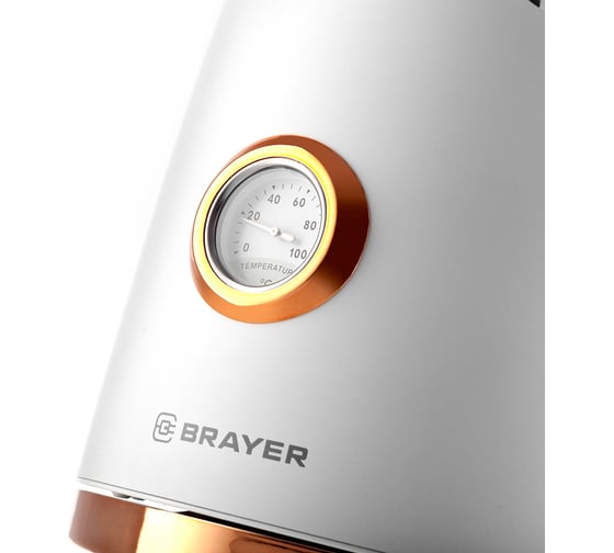 Электрический чайник BRAYER 1055BR 2200 Вт 1,7 л STRIX сталь термометр BR1055