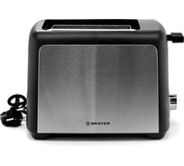 Тостер BRAYER 2109BR 800 Вт 7 режимов автодогрев разморозка отмена автоотключение 2 тоста одновременно съемный поддон BR2109
