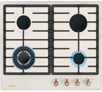 Газовая варочная панель SImfer с газ-контролем, бежевая H60V41O527