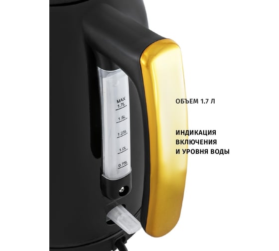 Чайник Pioneer металл KE560M black